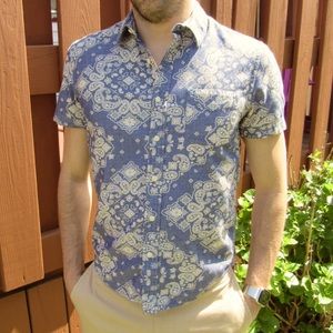 Bandana Print S/S Button Down